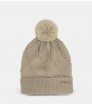 Gorro de punto beige con detalles Anekke