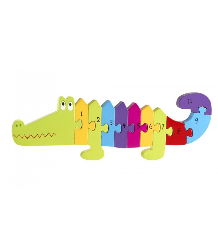 Puzzle numérico cocodrilo