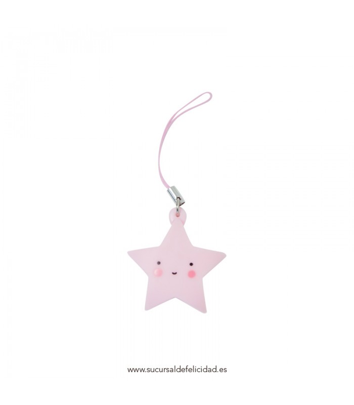 Mini Estrella rosa para colgar