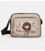 Bandolera con bolsillo frontal Tulip