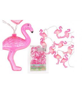 Guirnalda con 10 LED  Flamingo