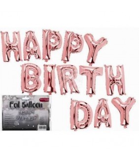 Set de Globos Happy Bithday 38 CM por Letra