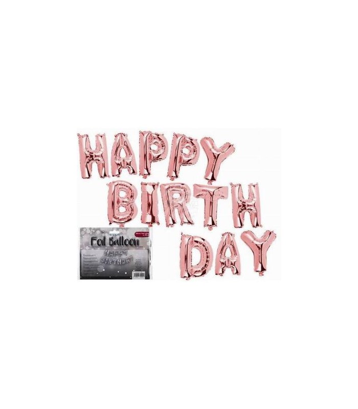 Set de Globos Happy Bithday 38 CM por Letra
