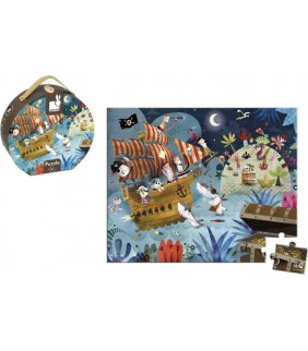 Puzzle maletin redondo Pirata Janod
