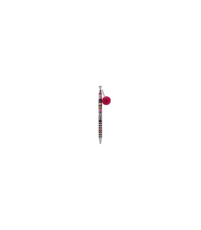 Bóligrafo con pompón rosa GORJUSS  Estrella 