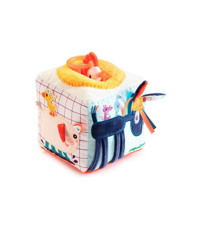 Cubo de actividades con sonidos granja