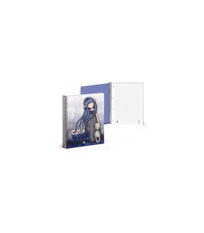 Cuaderno A4 Gorjuss malva Oso