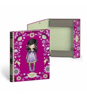 Carpeta con solapas Gorjuss Flores Fuxia