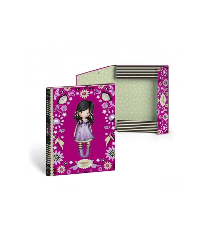 Carpeta con solapas Gorjuss Flores Fuxia
