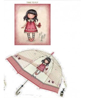 Paraguas transparente infantil Gorjuss Mariposa