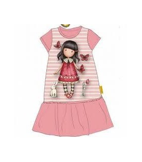 Vestido Gorjuss Rayas Coral T/12