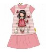 Vestido Gorjuss Rayas Coral T/12