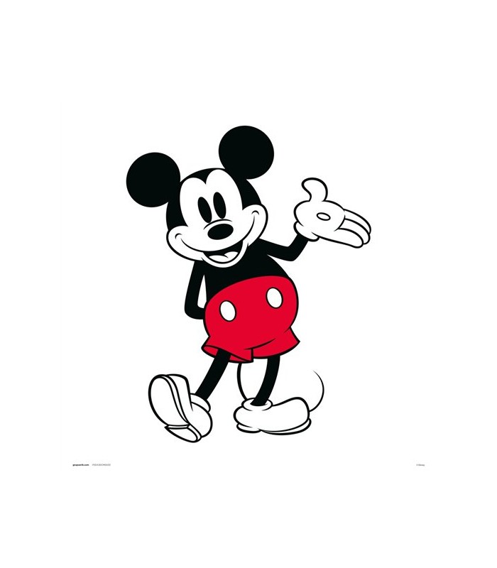 Lámina de cartón 30x30cm Disney Mickey Mouse