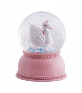 Bola de nieve con luz Cisne