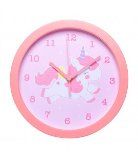 Reloj de Pared Unicornio rosa