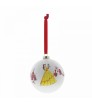 ADORNO DE NAVIDAD BOLA DISNEY LA BELLA Y LA BESTIA