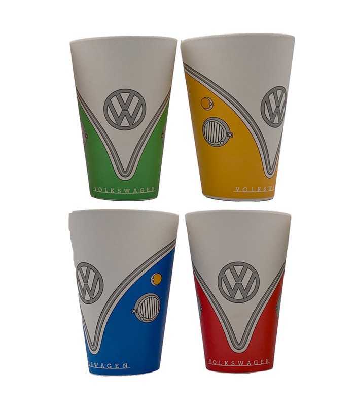 Set 4 vaso Bamboo Volkswagen caravana