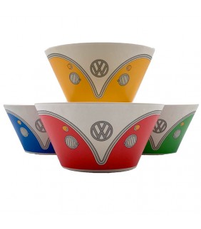 Set 4 tazones Bamboo Volkswagen caravana