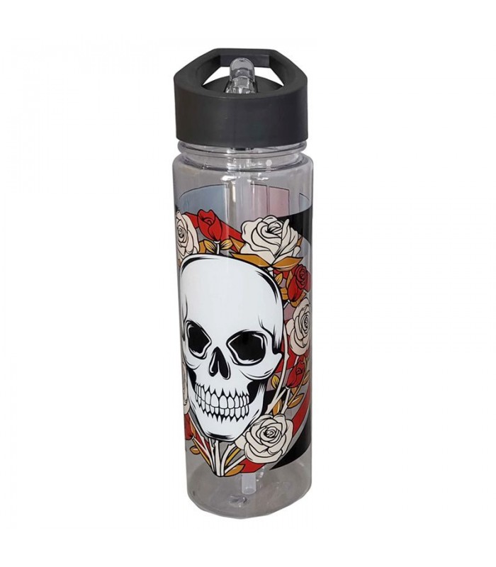 Botella de agua Calavera Y Rosas 500ml