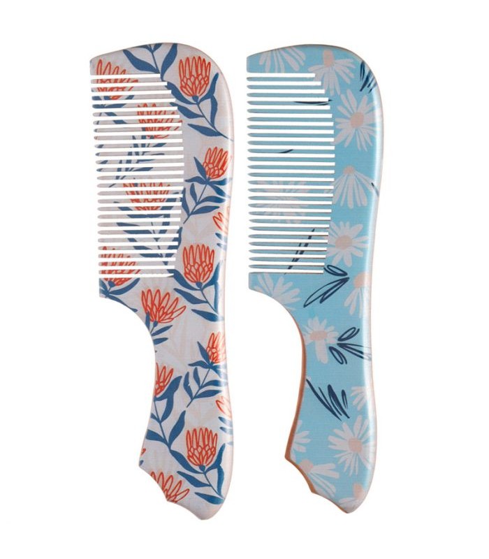 Peine Para el Pelo - Diseño Floral Margaritas y Pr