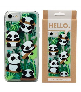 Funda móvil iPhone 6/7/8 Panda Brillo