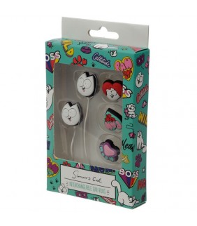 Auriculares con 4 intercambiables Simon Cat