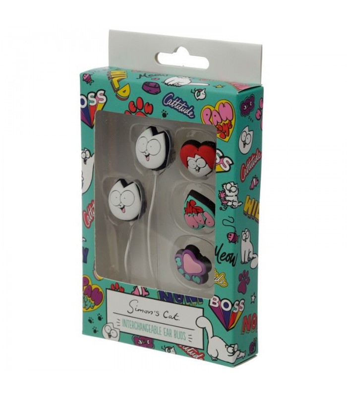 Auriculares con 4 intercambiables Simon Cat