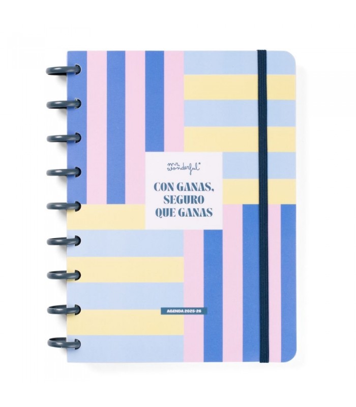 AGENDA ESCOLAR WONDER 25/26 SEMANAL - CON GANAS