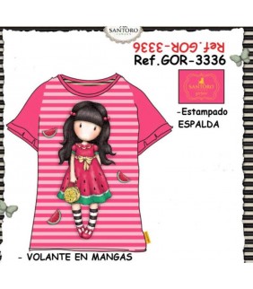 Camiseta Gorjuss Every Summer Fucsia T/10