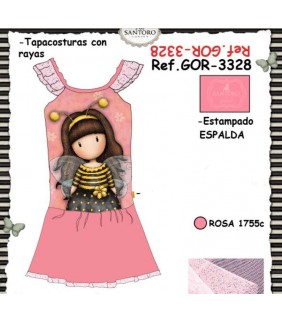 Vestido Gorjuss Be Loved Rosa T/10