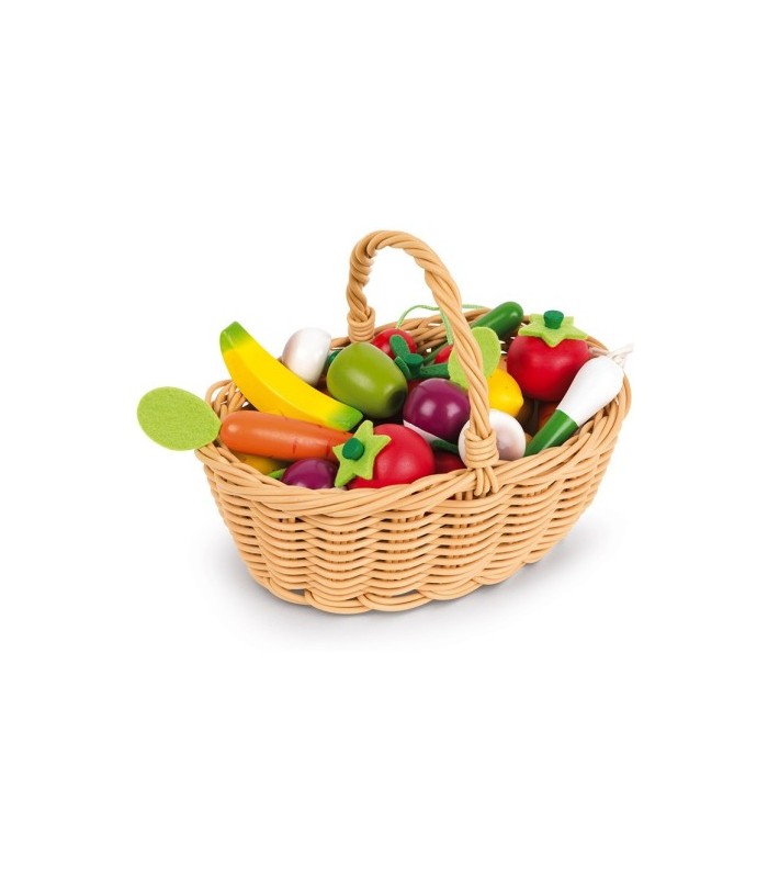 3-8 AÑOS aprox Cesta de 24 Frutas y Verduritas