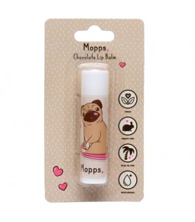 Bálsamo Labial en Barra - Perro Pug Carlino - Choc