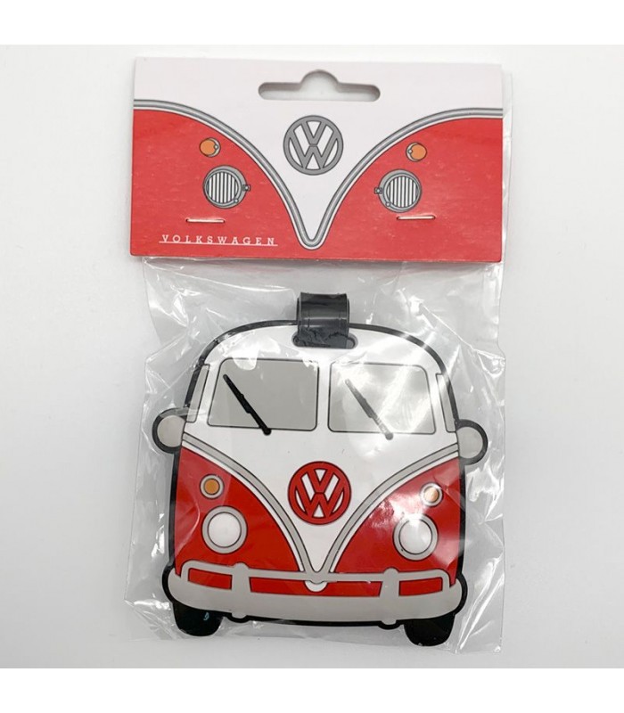 Etiqueta de equipaje Caravana Volkswagen VWT1 Rojo