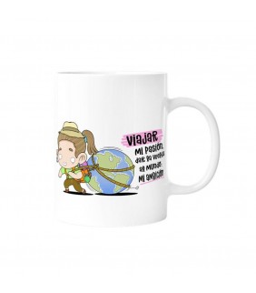 TAZA - VIAJAR MI PASIÓN  DAR LA VUELTA AL MUNDO MI