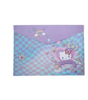 SOBRE BROCHE A4 HELLO KITTY COLORFUL