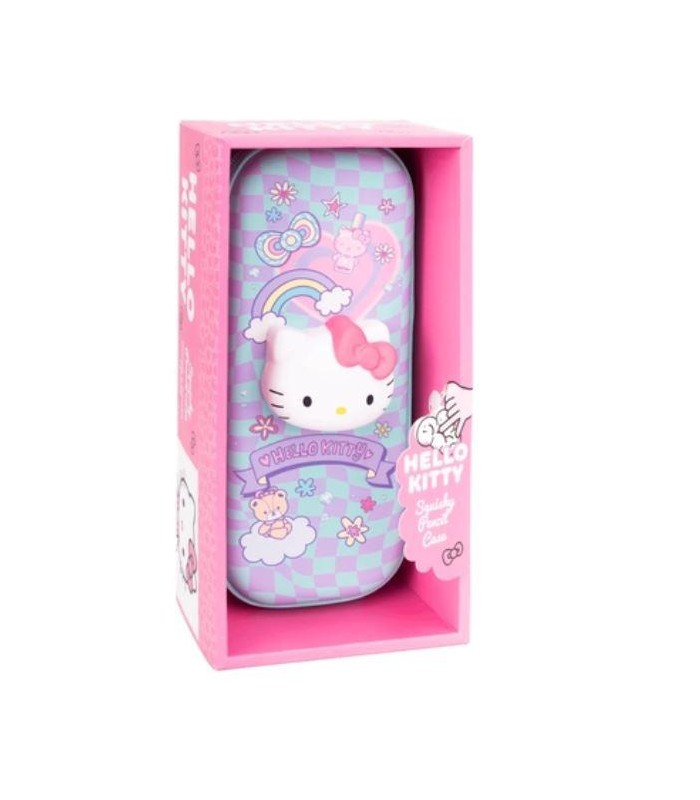 ESTUCHE SQUISHY HELLO KITTY COLORFUL
