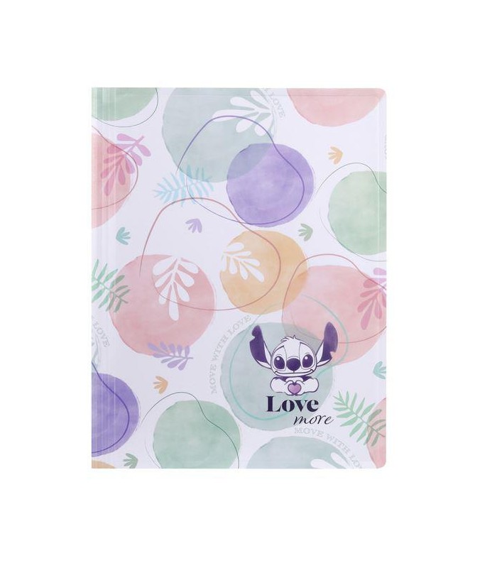 CARPETA A4 20 FUNDAS STITCH PASTEL