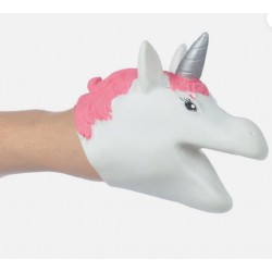 Marioneta de mano unicornio