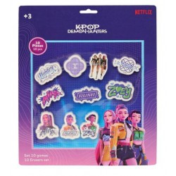 Set 10 Gomas de Borrar K-pop Demon Hunters