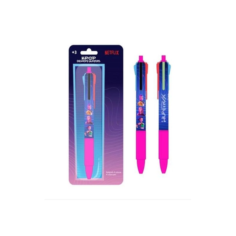 Boligrafo 4 Colores Ballpoint K-Pop Demon Hunters