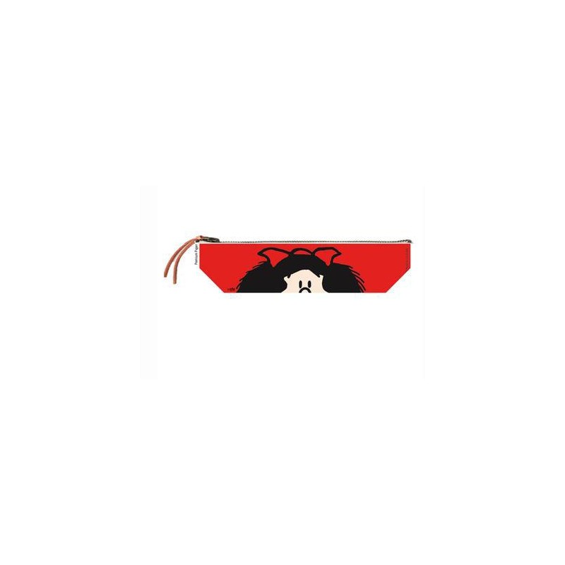 Estuche portatodo pequeño mafalda rojo