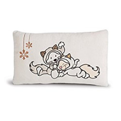 Cojin rectangular, Gato de nieve 43x25cm