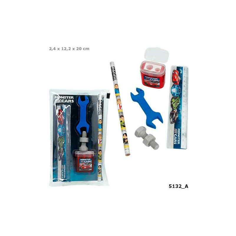 Caja escritura Monster Cars