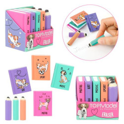TOPModel  Set goma de borrar  mini libros 25