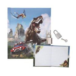 Dino World Rex diario con candado