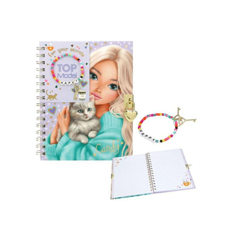 TOP Model diario con candado y pulsera