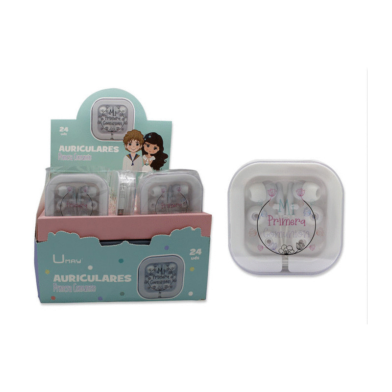 Auriculares en caja Mi Primera Comunión