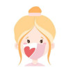 Mascarilla Corazón con filtro infantil homologada