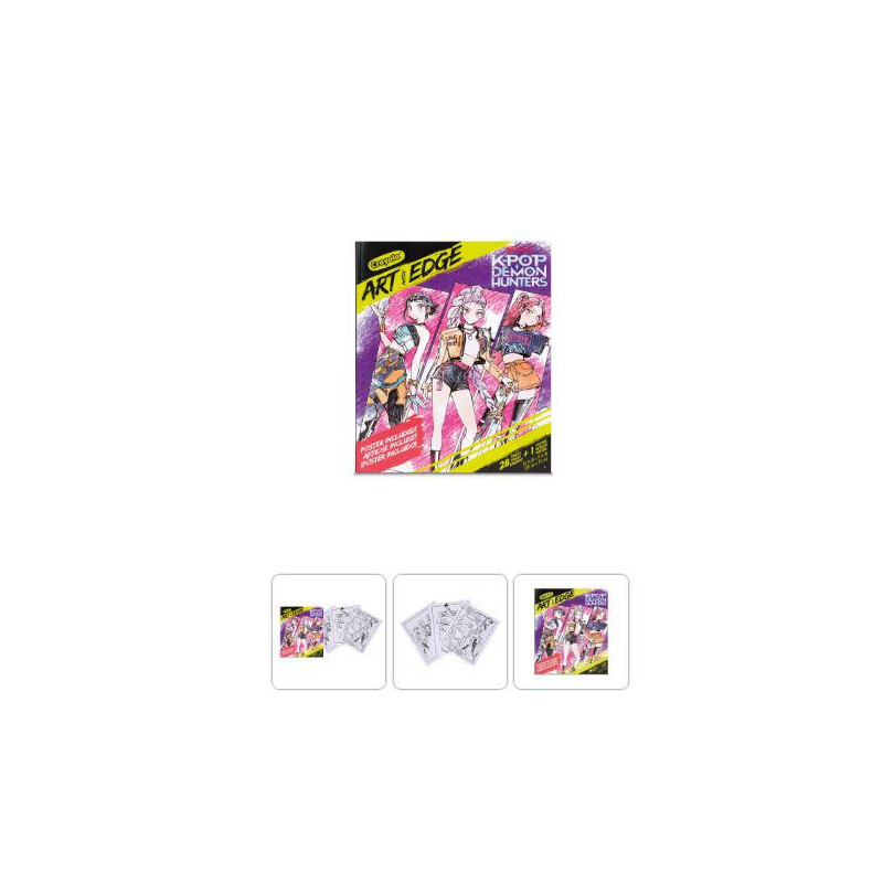 ALBUM COMIC PARA COLOREAR CON POSTER K-POP DEMON H