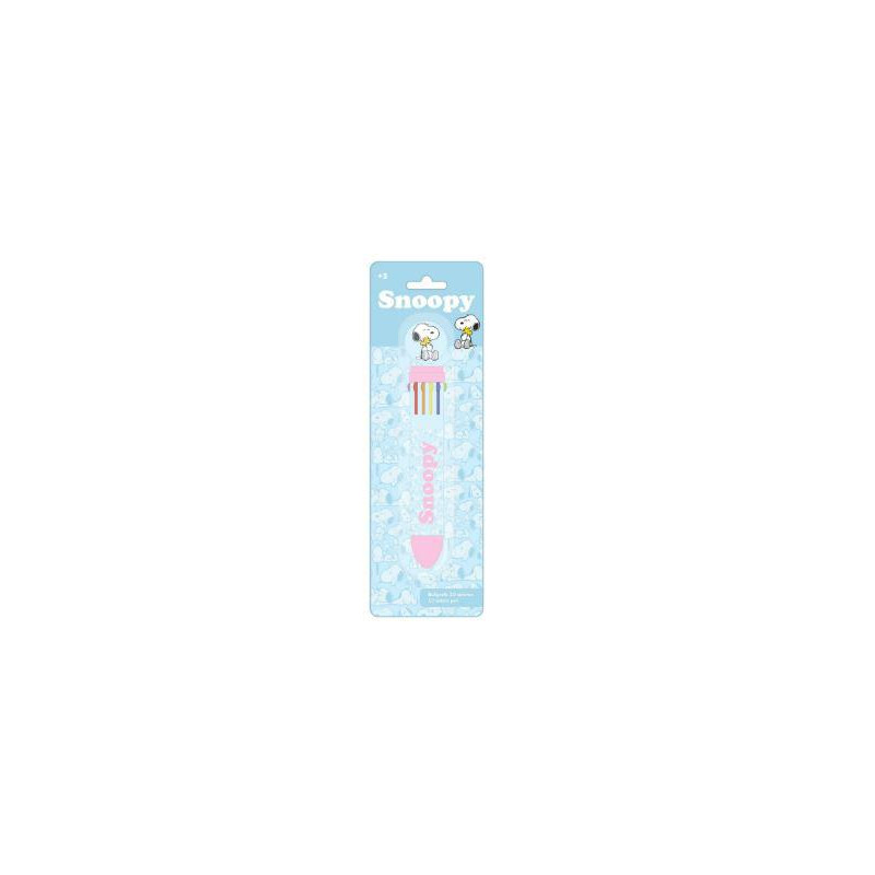 BOLIGRAFO RETRACTIL 10 COLORES SNOOPY